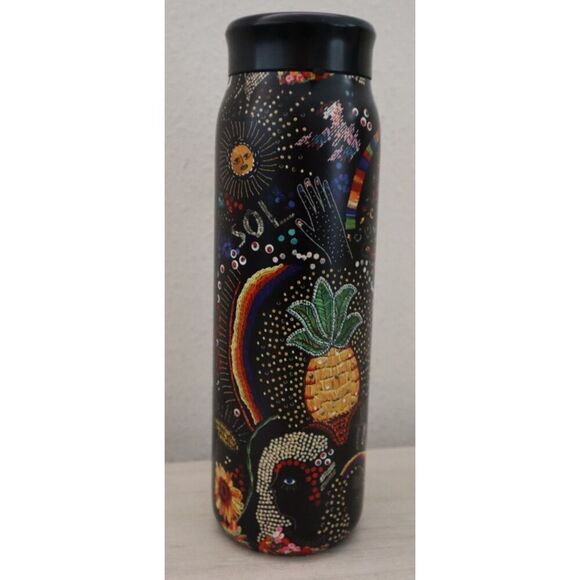 Farm Rio +Starbucks Black 20oz Vacuum Insulated Water Bottle Tumbler Summer '25 - Picture 4 of 9